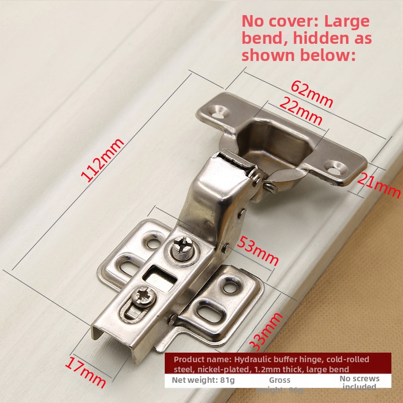 Hidrauliski buferējoša nerūsējošā tērauda eņģe, slēpta 180 grādu skapja durvju locīšana, lidmašīnas eņģe, LED gaismas rūpnīcas tiešā pārdošana