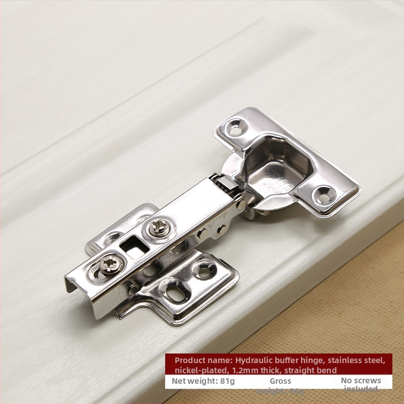 Hidrauliski buferējoša nerūsējošā tērauda eņģe, slēpta 180 grādu skapja durvju locīšana, lidmašīnas eņģe, LED gaismas rūpnīcas tiešā pārdošana