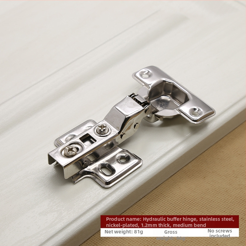 Hidrauliski buferējoša nerūsējošā tērauda eņģe, slēpta 180 grādu skapja durvju locīšana, lidmašīnas eņģe, LED gaismas rūpnīcas tiešā pārdošana