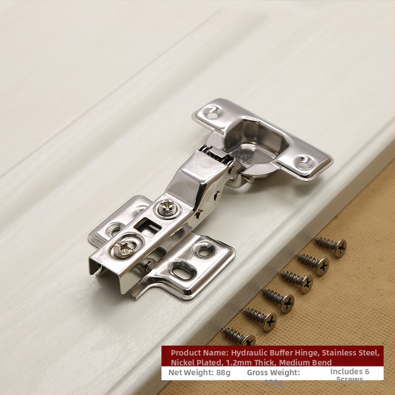 Hidrauliski buferējoša nerūsējošā tērauda eņģe, slēpta 180 grādu skapja durvju locīšana, lidmašīnas eņģe, LED gaismas rūpnīcas tiešā pārdošana