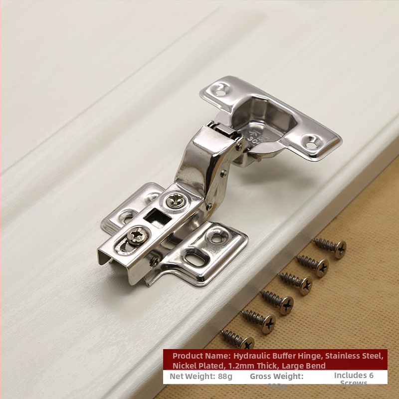 Hidrauliski buferējoša nerūsējošā tērauda eņģe, slēpta 180 grādu skapja durvju locīšana, lidmašīnas eņģe, LED gaismas rūpnīcas tiešā pārdošana