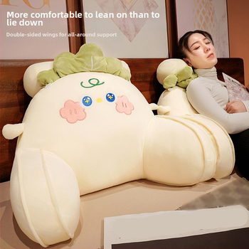 Mäkká taška do spálne, veľký operadlo, nočný vankúš, opierka pásu, operadlo, kancelársky vankúš, kreslený nočný vankúš