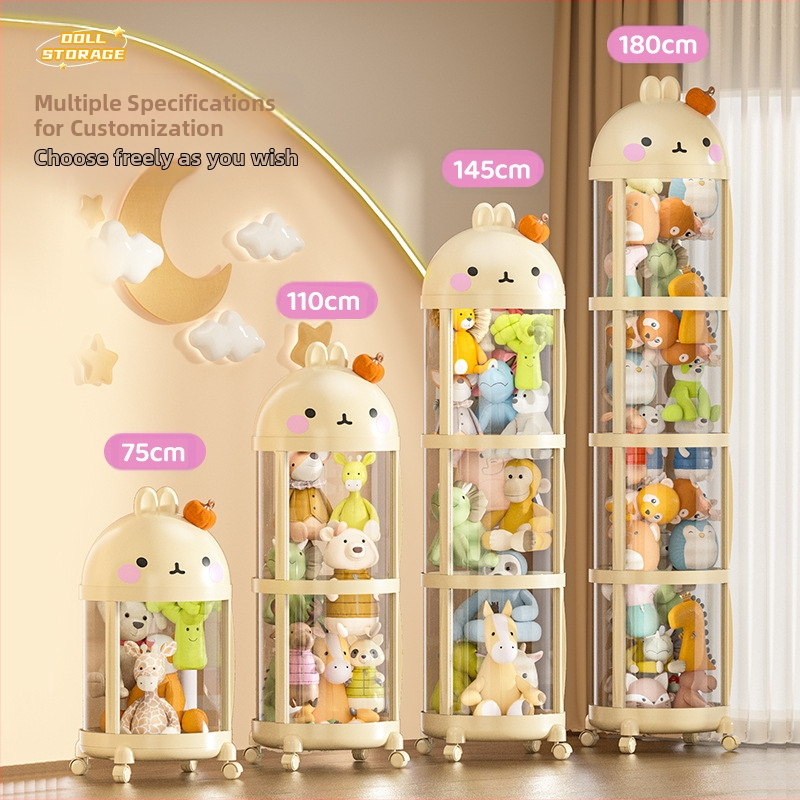 Extra veľké vedro na bábiky so zipsom, plyšové vedro na bábiky, priehľadné detské vedro na bábiky, úložný artefakt na hračky