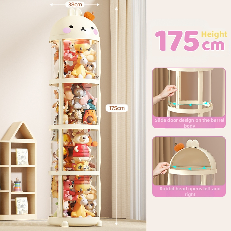 Extra veľké vedro na bábiky so zipsom, plyšové vedro na bábiky, priehľadné detské vedro na bábiky, úložný artefakt na hračky