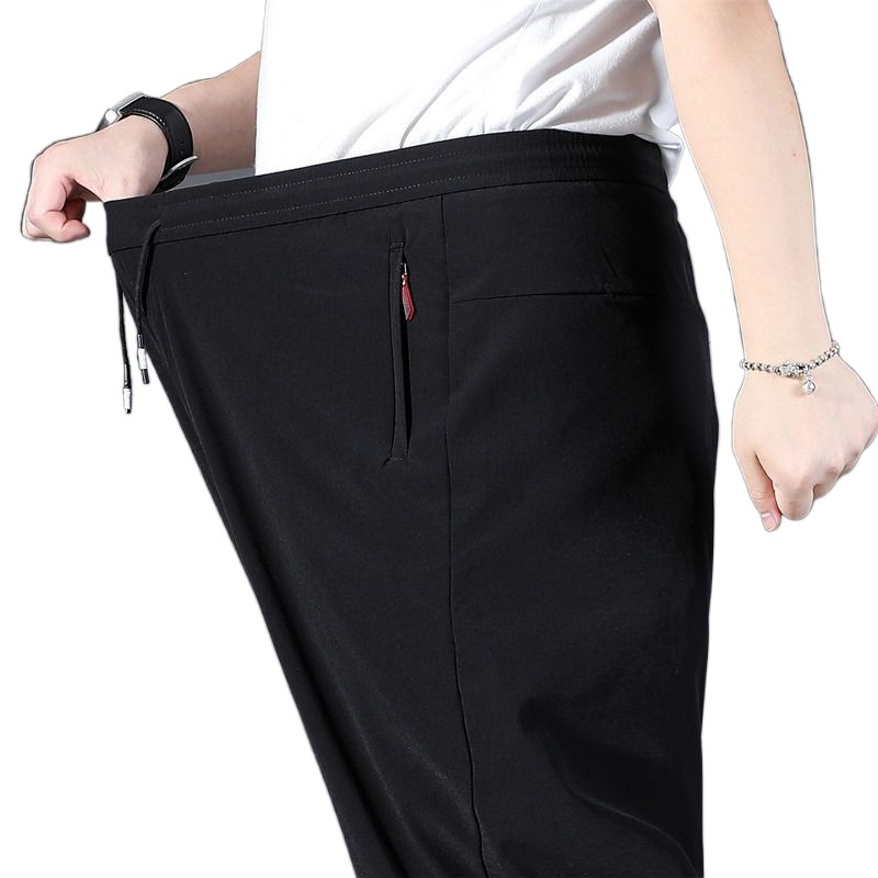 Pantaloni sport bărbați, pantaloni de vară cu uscare rapidă, stil Plus Size, pantaloni sport, stil casual, stil Plus Size