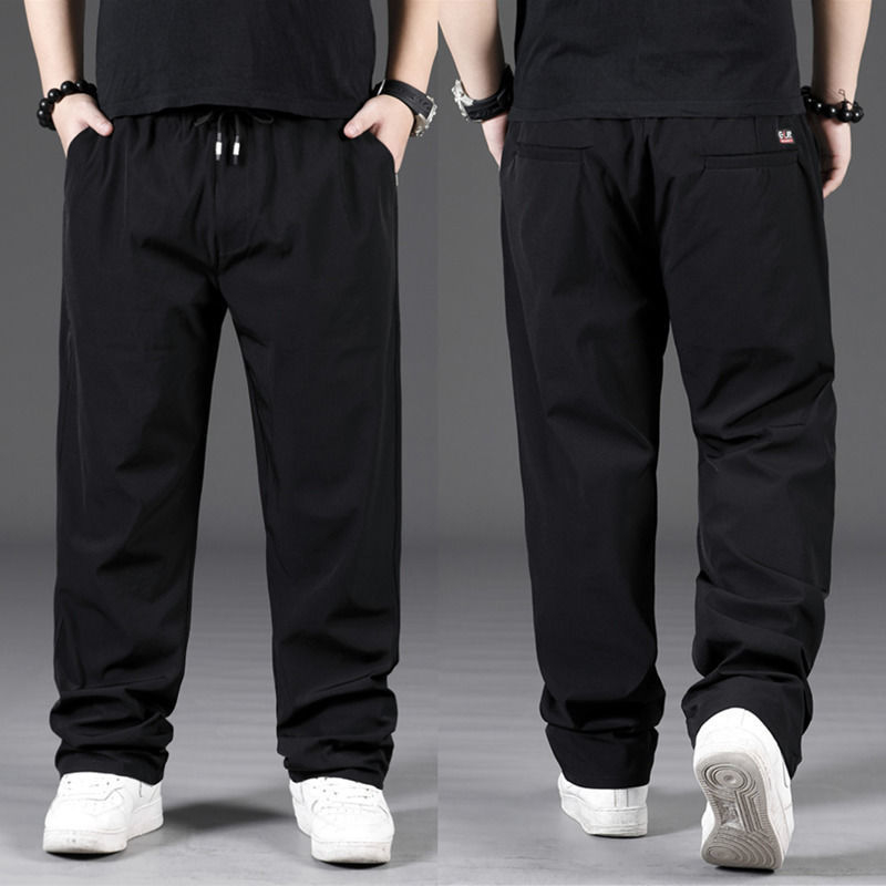 Pantaloni sport bărbați, pantaloni de vară cu uscare rapidă, stil Plus Size, pantaloni sport, stil casual, stil Plus Size