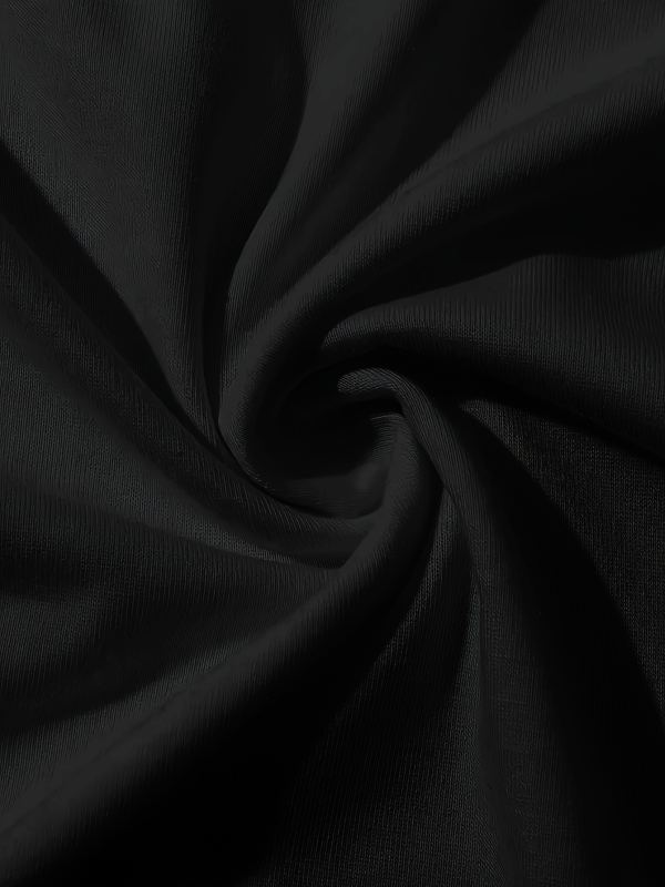 Tricou de vară cu mânecă scurtă pentru femei, croială slim fit - Negru, casual