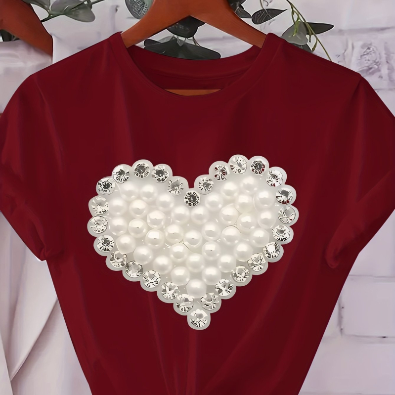 Tricou de vară cu mânecă scurtă pentru femei, croială slim fit - Negru, casual