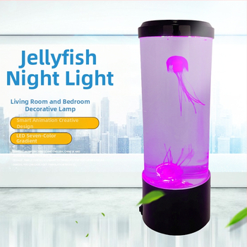 Amazoni populaarne suur naissoost väliskaubanduse simulatsiooni akvaariumi LED värviline värvimuutev kodukaunistamise öövalgus