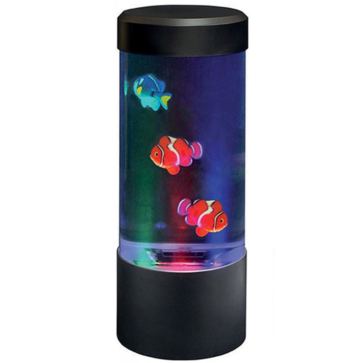 Amazoni populaarne suur naissoost väliskaubanduse simulatsiooni akvaariumi LED värviline värvimuutev kodukaunistamise öövalgus