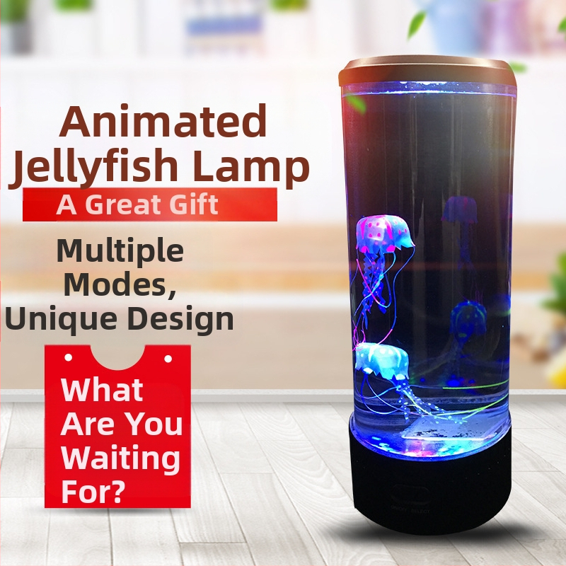 Amazon populārā lielā sieviešu lampa ārējās tirdzniecības simulācija akvārijs LED krāsaina krāsu mainoša mājas dekorēšanas naktslampiņa