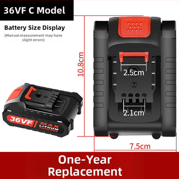 Επαναφορτιζόμενο περιστροφικό τρυπάνι 12v με μπαταρία λιθίου, φακό περιστροφικού τρυπανιού, μεγάλης χωρητικότητας φορτιστής μπαταρίας λιθίου 16.8v21v