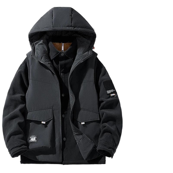 NASA aukštos kokybės, madinga prekės ženklo amerikietiško stiliaus šilta striukė vyrams, pavasario, rudens ir žiemos trijų viename berankovis gobtuvas su gobtuvu