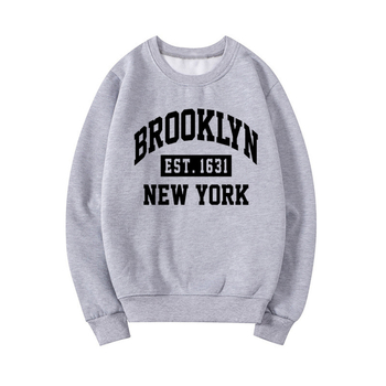 Суитшърт с графичен надпис Brooklyn Nyc Brooklyn New York Shi