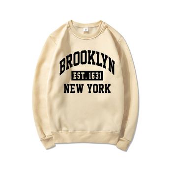 Суитшърт с графичен надпис Brooklyn Nyc Brooklyn New York Shi