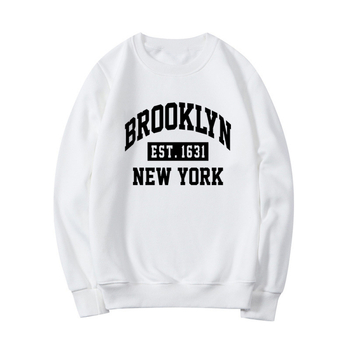 Суитшърт с графичен надпис Brooklyn Nyc Brooklyn New York Shi