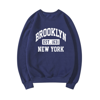 Суитшърт с графичен надпис Brooklyn Nyc Brooklyn New York Shi