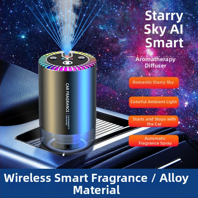 Z3E Odorizant auto cu cer înstelat albastru, parfum de iarnă, parfum auto, atmosferă de alergare, aer proaspăt, ioni negativi