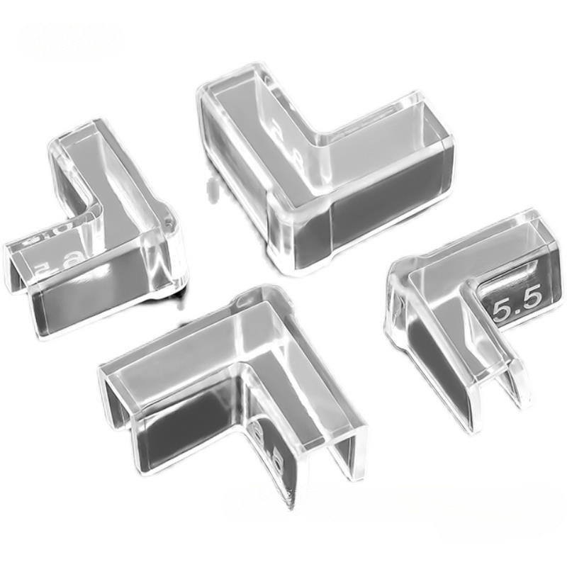 Läbipaistev kaitsekate nurgakaitsmetega, elastne klaasist kokkupõrkevastane täisnurkne pehme akrüülist kolmnurkne kalapaak lastele