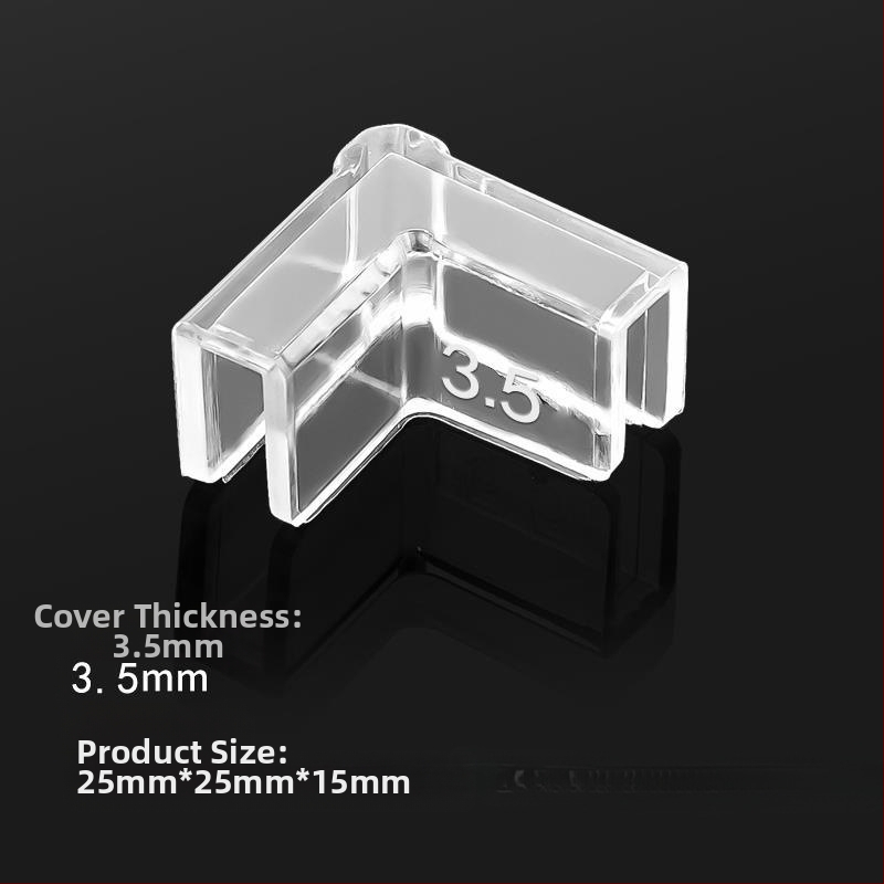 Läbipaistev kaitsekate nurgakaitsmetega, elastne klaasist kokkupõrkevastane täisnurkne pehme akrüülist kolmnurkne kalapaak lastele