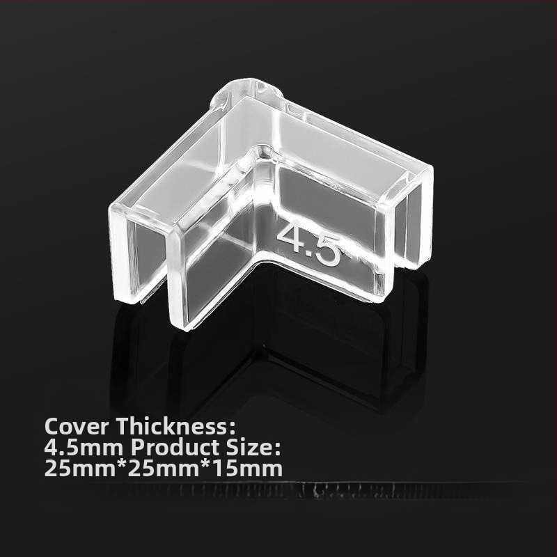 Läbipaistev kaitsekate nurgakaitsmetega, elastne klaasist kokkupõrkevastane täisnurkne pehme akrüülist kolmnurkne kalapaak lastele