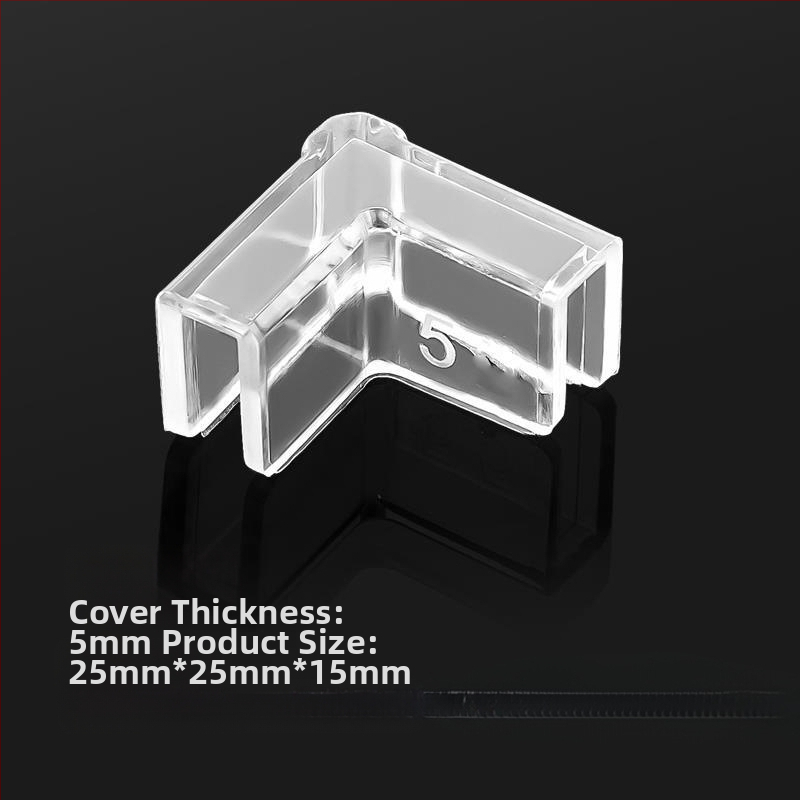 Läbipaistev kaitsekate nurgakaitsmetega, elastne klaasist kokkupõrkevastane täisnurkne pehme akrüülist kolmnurkne kalapaak lastele