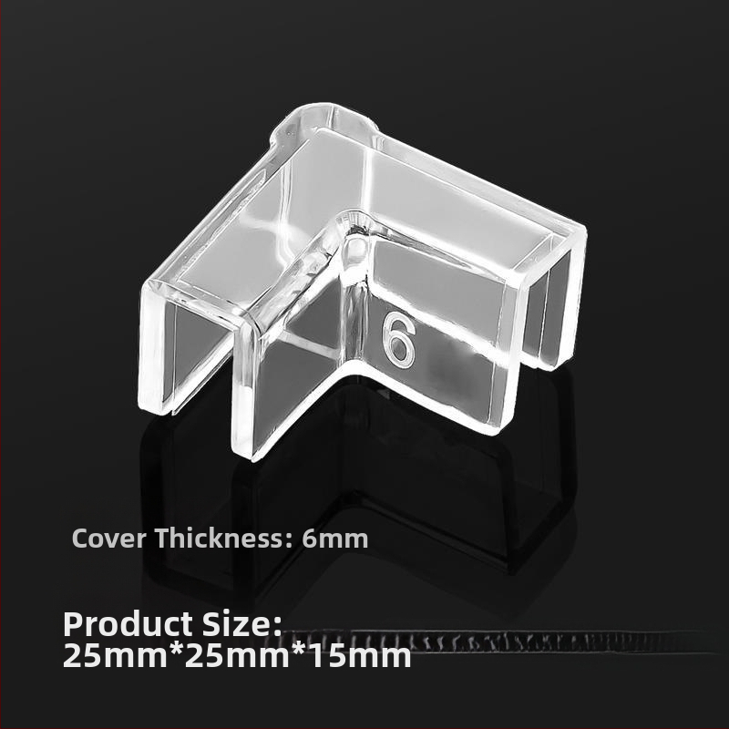 Läbipaistev kaitsekate nurgakaitsmetega, elastne klaasist kokkupõrkevastane täisnurkne pehme akrüülist kolmnurkne kalapaak lastele