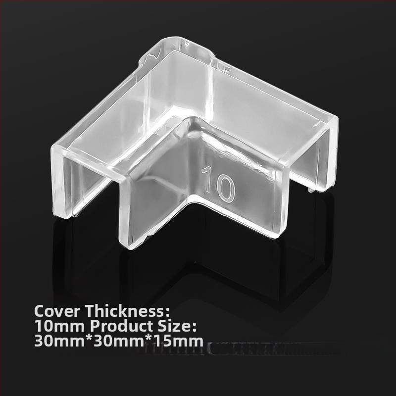 Läbipaistev kaitsekate nurgakaitsmetega, elastne klaasist kokkupõrkevastane täisnurkne pehme akrüülist kolmnurkne kalapaak lastele