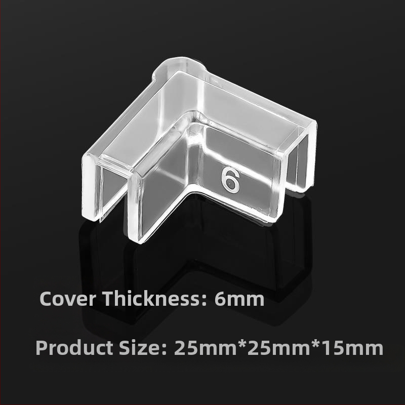 Läbipaistev kaitsekate nurgakaitsmetega, elastne klaasist kokkupõrkevastane täisnurkne pehme akrüülist kolmnurkne kalapaak lastele