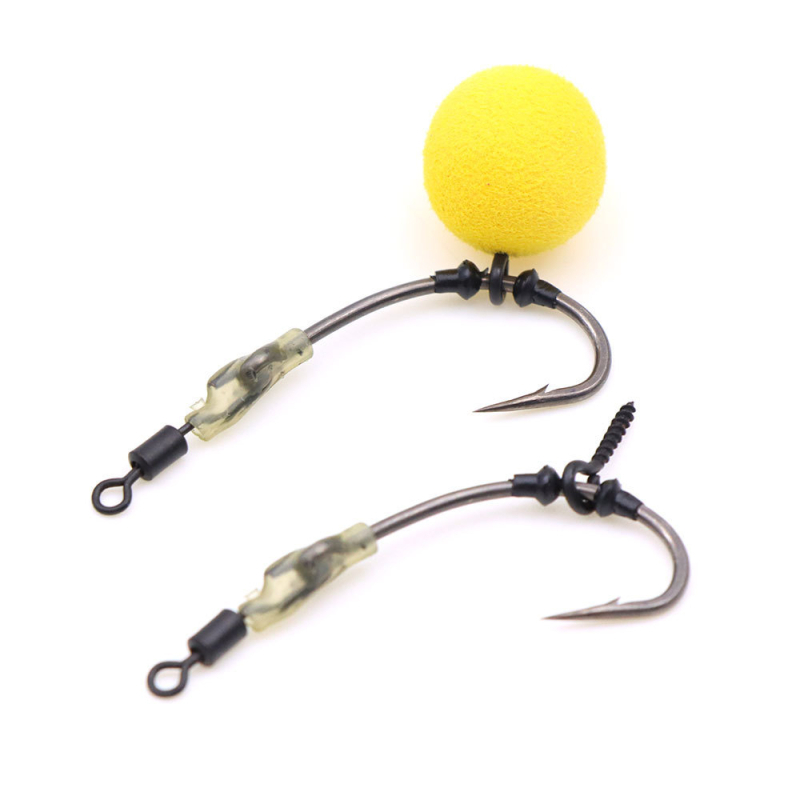 Euroopa karpkala tagurpidi põhjapüük Ronnie rig kuivlehtedega rig kalapüügiks helmestega ujuksööt kruviga konksu helmeste sulgemiskomplekt