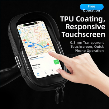 Multifunkčný stojan na mobilný telefón s cezhraničným rozhraním, taška na dotykovú obrazovku, vodotesná taška na bicykel, držiak na navigáciu pre motocykel