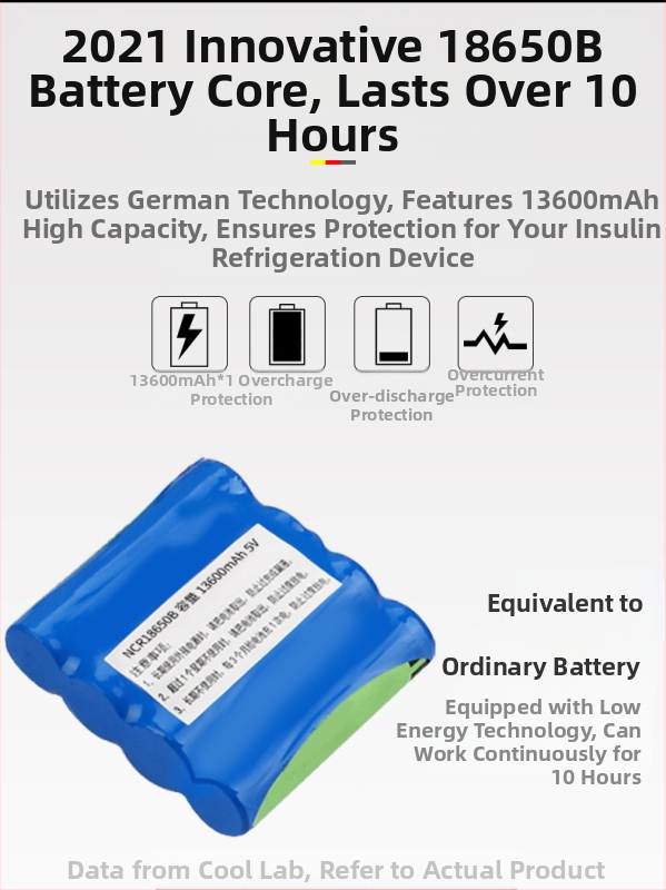 „Kubao“ nešiojamas insulino šaldytuvas, mini automobilinis namams, dvigubos paskirties 0–8 laipsnių šaldiklis, įkraunamas mažas US8 šaldytuvas