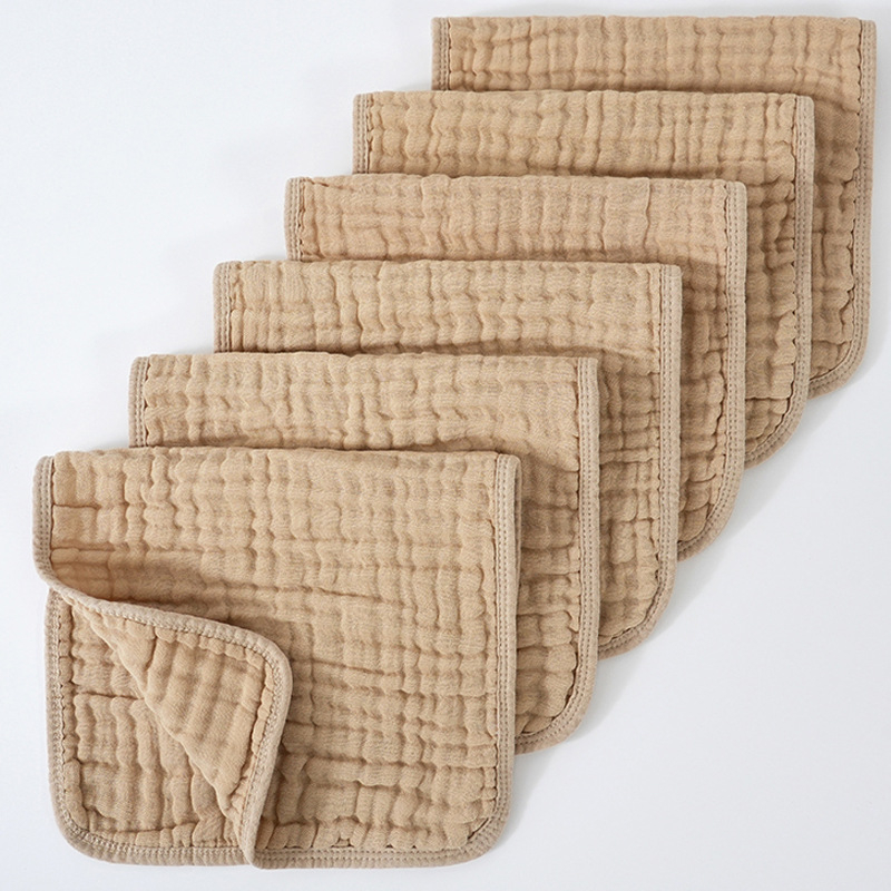 „Amazon“ šešių sluoksnių marlės rankšluostis su grynos medvilnės kraštu, rankšluostis naujagimiui, rankšluostis kūdikiui su pečių pagalvėle, permatomas per petį.