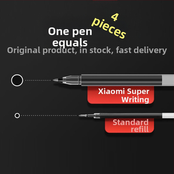 Στυλό ουδέτερου στυλό για φοιτητές, κόκκινο, στυλό υπογραφής 5 χιλιοστών, μαύρο, 0 Xiaomi Giant Writing, πακέτο ειδών γραφείου 10 κανονικών