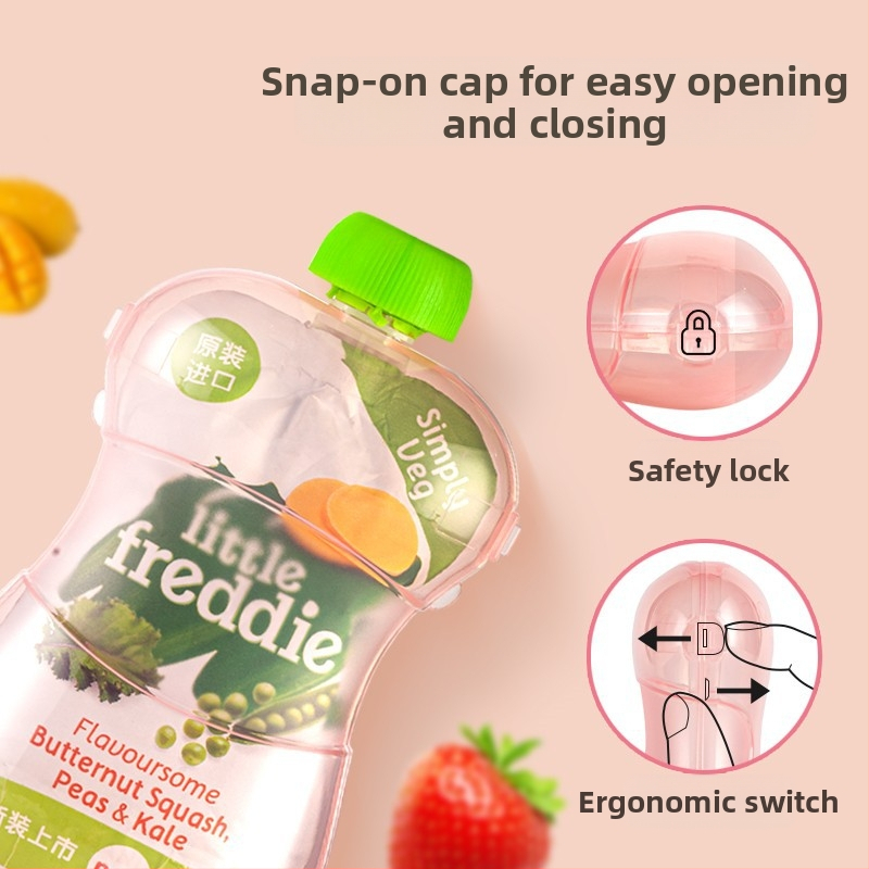 Puuviljapüree pigistuskindel karp beebidele väikelapse toidulisandi kott lastele puuviljapüree kott puuviljapüree karp mahla jogurt toidulisandi karp hulgimüük