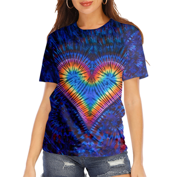 Tricou cu mânecă scurtă pentru femei, stație independentă Amazon 2025, imprimare digitală 3D, comerț exterior european și american, îmbrăcăminte pentru femei, o generație de păr