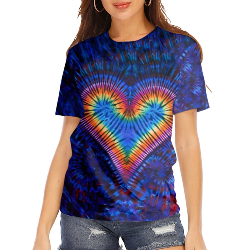 Tricou cu mânecă scurtă pentru femei, stație independentă Amazon 2025, imprimare digitală 3D, comerț exterior european și american, îmbrăcăminte pentru femei, o generație de păr