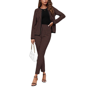 Δημιουργικό Ευρωπαϊκό και Αμερικανικό Στυλ Street Fashionistas Γυναικείο Παλτό, Ζακέτα, Στενή Παντελόνα, Δύο Τεμαχίων, Γυναικείο, Σε Προσφορά