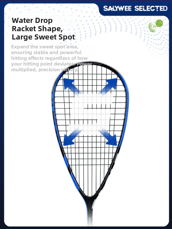 Salywee squashireket Red Eagle süsinikkiust komposiitmaterjalist ühes tükis professionaalne treeningreket Euroopa ja Ameerika spordialadele, ülikerge 185±5g