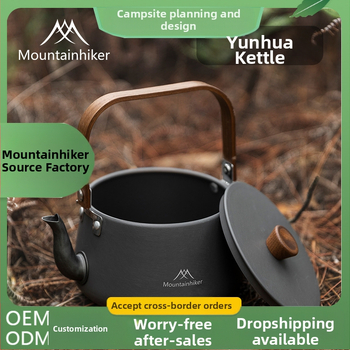 Mountainhiker Mountain Guest Produs nou Camping în aer liber Picnic Ceainic portabil din oțel inoxidabil