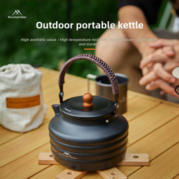 mountainhiker Mountain Guest Νέο Προϊόν για Κάμπινγκ σε Εξωτερική Χρήση, Πικνίκ για Κάμπινγκ, Φορητός Βραστήρας Τσαγιού από Ανοξείδωτο Ατσάλι