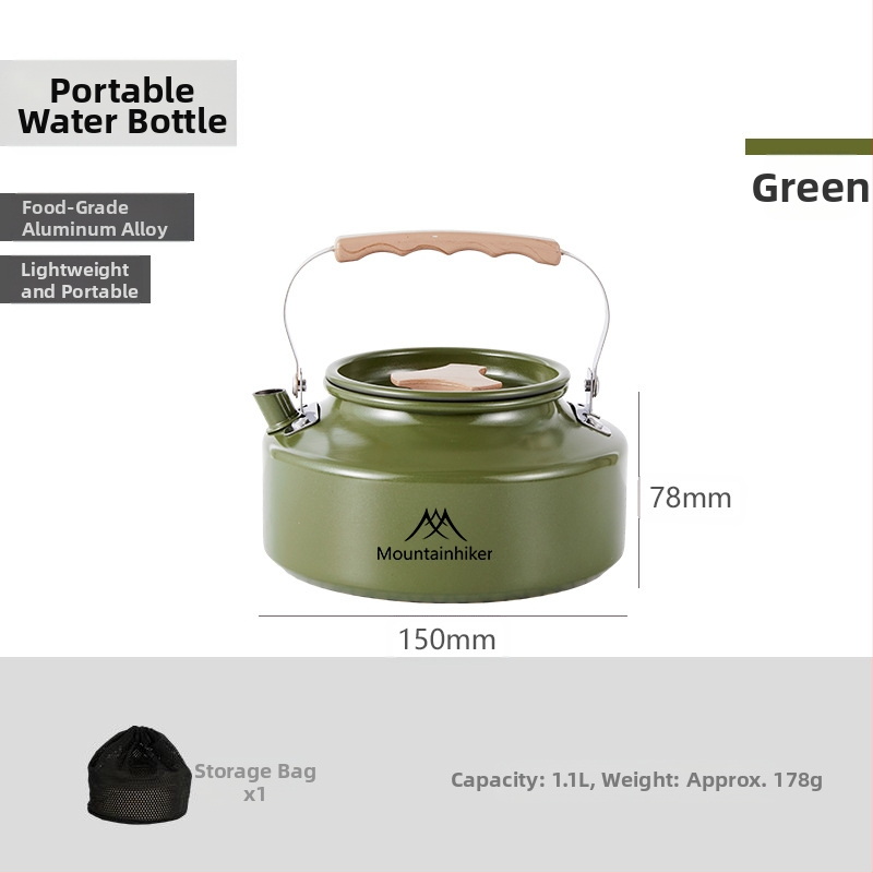 Mountainhiker Mountain Guest Produs nou Camping în aer liber Picnic Ceainic portabil din oțel inoxidabil