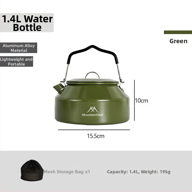 Mountainhiker Mountain Guest Produs nou Camping în aer liber Picnic Ceainic portabil din oțel inoxidabil