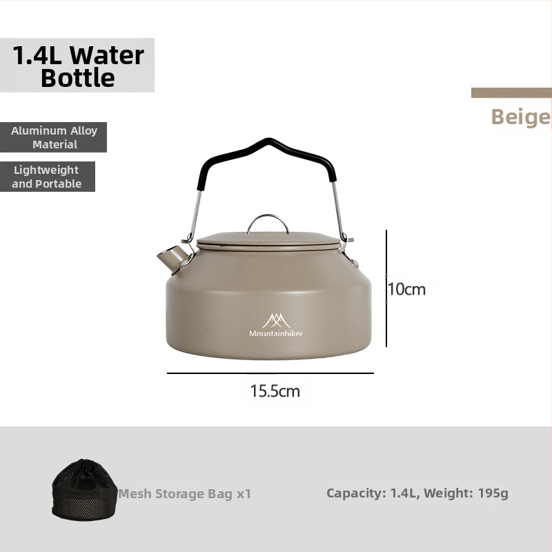 Mountainhiker Mountain Guest Produs nou Camping în aer liber Picnic Ceainic portabil din oțel inoxidabil