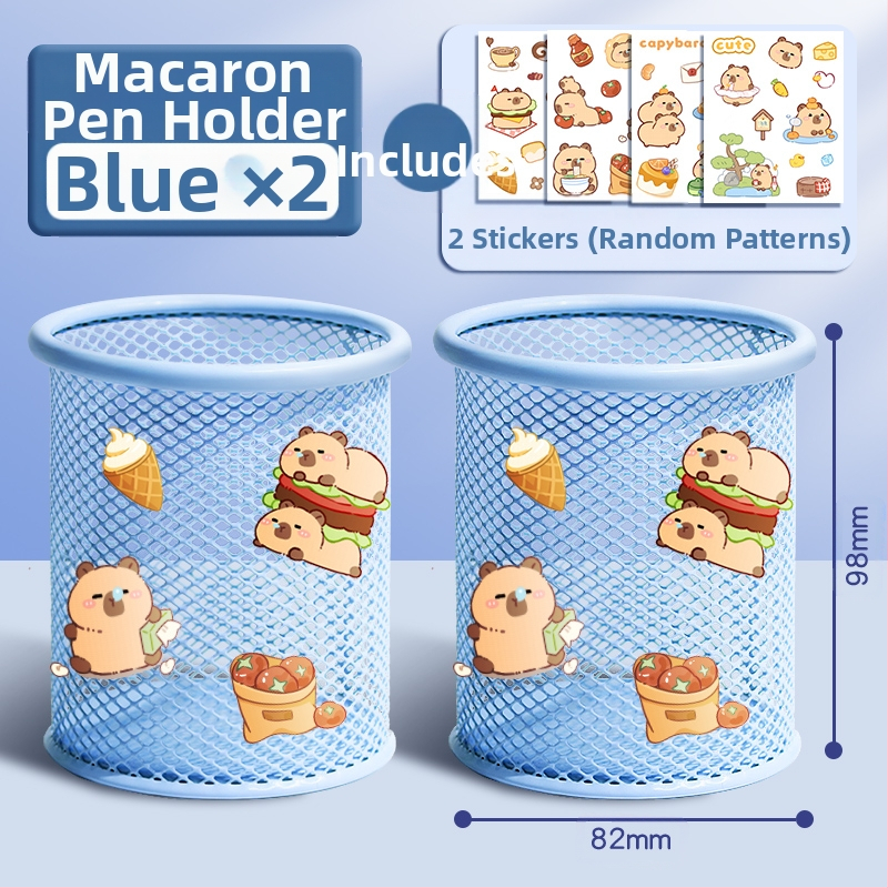 Metāla pildspalvu kasetnes biroja darbvirsmas studentu pildspalvu kasetņu uzglabāšanas kaste ar lielu ietilpību dzelzs tīklu, vienkārša zīmuļu kaste bērniem zēniem