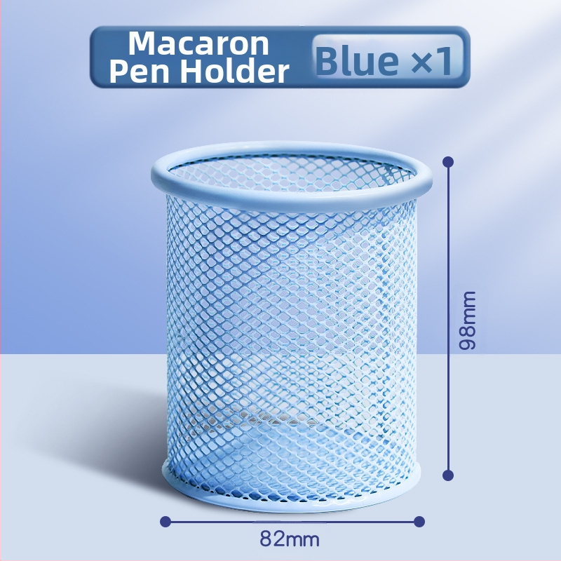 Metāla pildspalvu kasetnes biroja darbvirsmas studentu pildspalvu kasetņu uzglabāšanas kaste ar lielu ietilpību dzelzs tīklu, vienkārša zīmuļu kaste bērniem zēniem