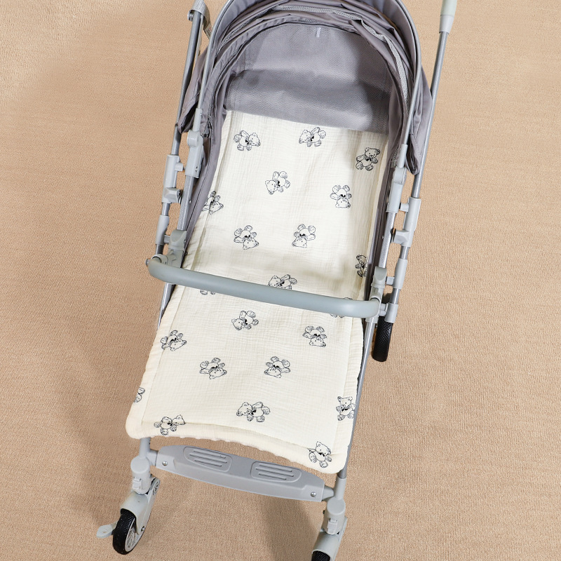 Kūdikio vežimėlio pagalvėlė, vasarinis, minkštas, sutankintas, šiltas medvilninis čiužinys, marlės pupelių aksomas, kūdikio vežimėlio čiužinys, medvilninis pagalvėlė