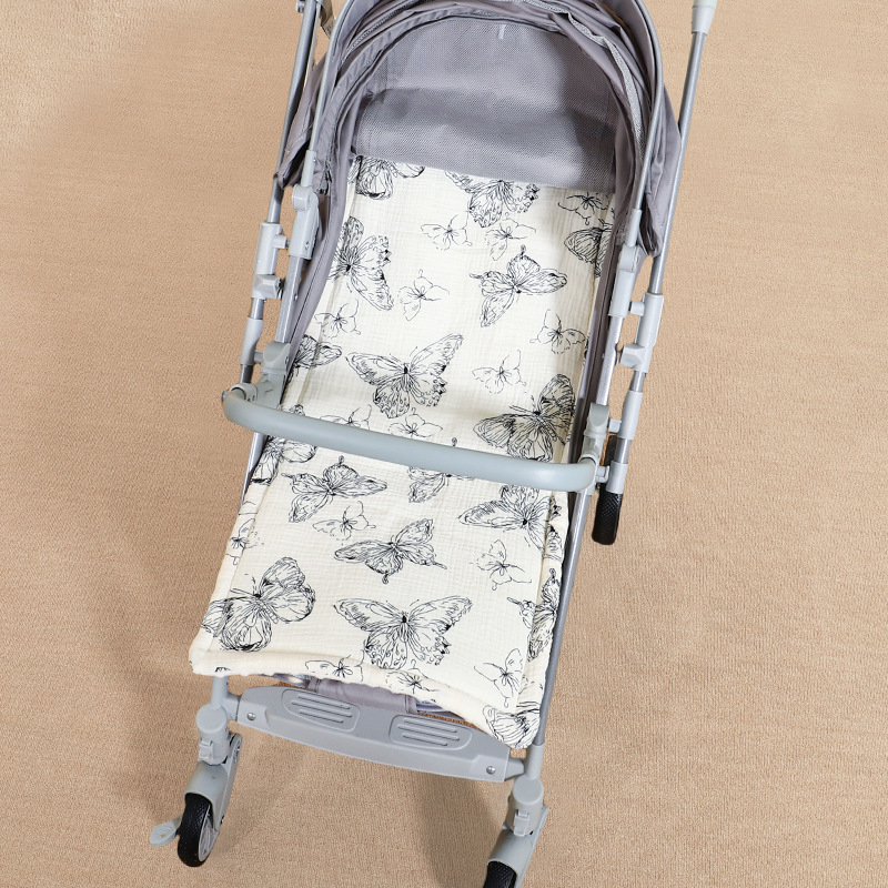 Kūdikio vežimėlio pagalvėlė, vasarinis, minkštas, sutankintas, šiltas medvilninis čiužinys, marlės pupelių aksomas, kūdikio vežimėlio čiužinys, medvilninis pagalvėlė