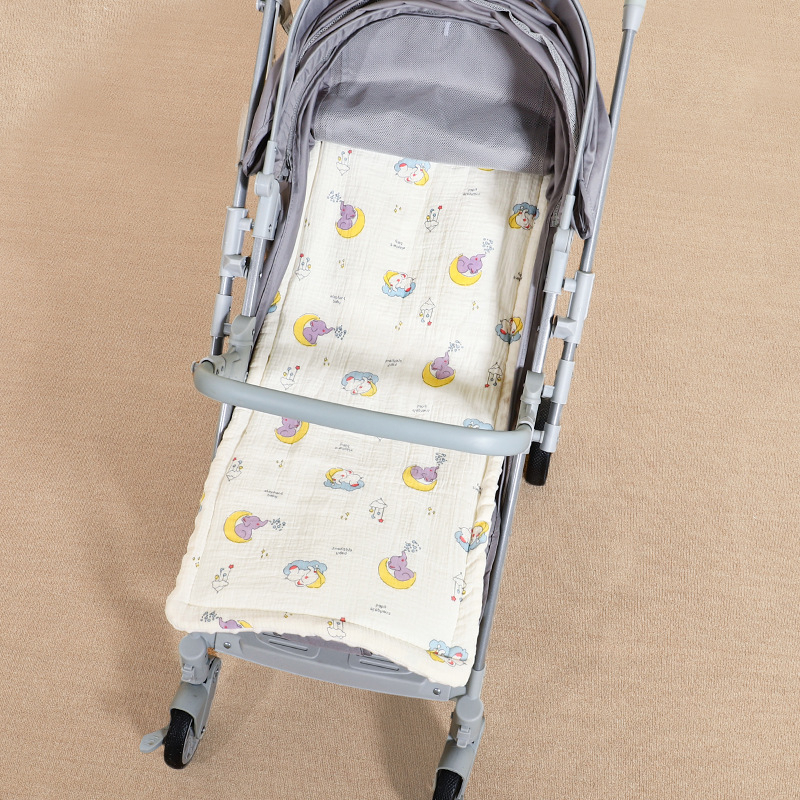 Kūdikio vežimėlio pagalvėlė, vasarinis, minkštas, sutankintas, šiltas medvilninis čiužinys, marlės pupelių aksomas, kūdikio vežimėlio čiužinys, medvilninis pagalvėlė