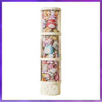 ✅Σωλήνας αποθήκευσης κούκλας, βελούδινο παιχνίδι αποθήκευσης, παιδική κούκλα, βαρέλι, διαφανές καλάθι αποθήκευσης, φινίρισμα